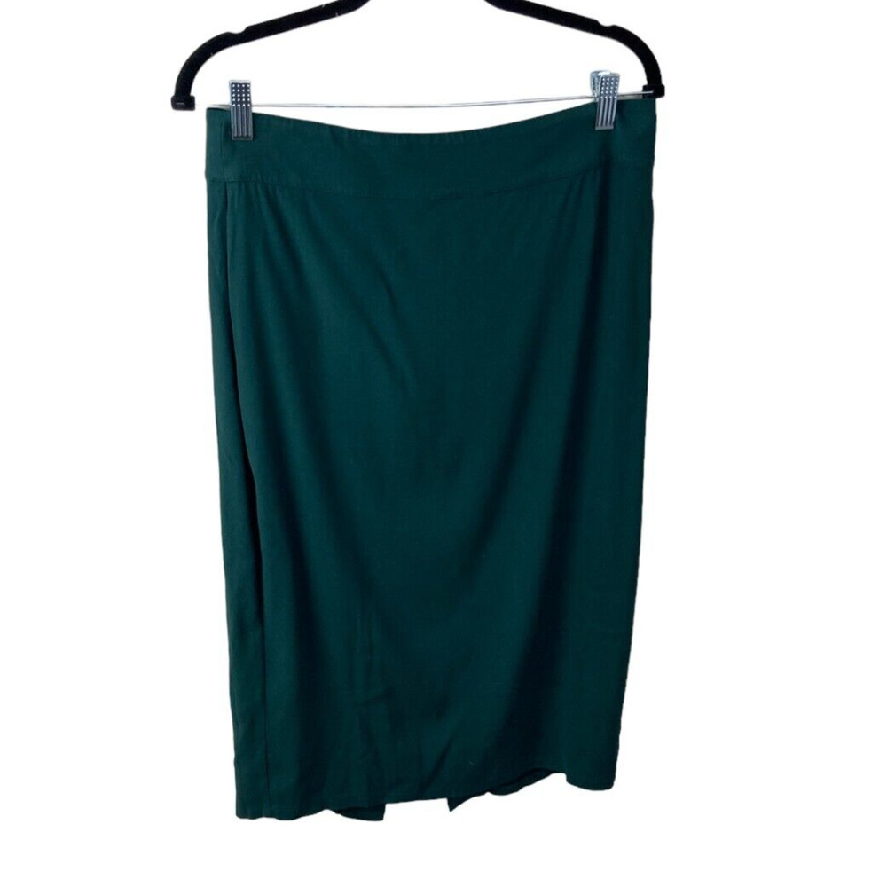 Universal Standard NEW Forest Green Scarab Lynn Luxe Pencil Skirt Size 10